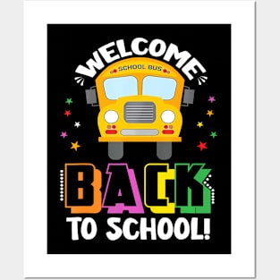 Welcome Back To School Bus Driver First Day Of School Posters and Art